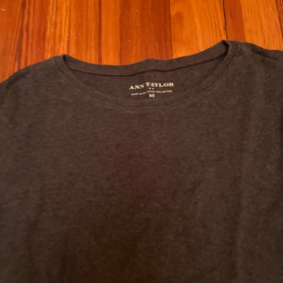 Ann Taylor Dark Grey Long Sleeve Shirt - Picture 4 of 4